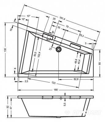 Будкрам купить DOPPIO L Ванна левая DOPPIO L Ванна левая 3