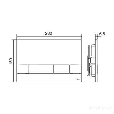 Будкрам купити NARROW/NARROW OLIPURE Клавіша подвійного змиву, глянцевий хром NARROW/NARROW OLIPURE Клавіша подвійного змиву, глянцевий хром 2