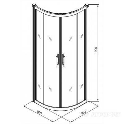 Будкрам купити Права рухома частина двері до Душ.кабіни GKPG90205003 GEO 6 Права рухома частина двері до Душ.кабіни GKPG90205003 GEO 6 2