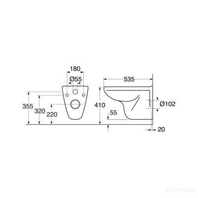 Будкрам купити 3530 NORDIC Унітаз підвісний 3530 NORDIC Унітаз підвісний 2