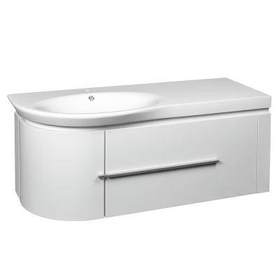 Будкрам купить FLY Тумба 120 с раковиной, белый глянцевый цвет  FLY Тумба 120 с раковиной, белый глянцевый цвет  2