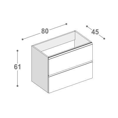 Будкрам купити EUROPA 80 Тумба з раковиною, колір - білий (2пак) EUROPA 80 Тумба з раковиною, колір - білий (2пак) 3
