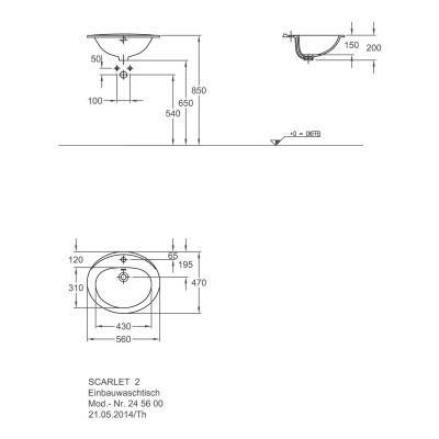 Будкрам купить Scarlet 2 раковина на столешницей, 560x475 мм Scarlet 2 раковина на столешницей, 560x475 мм 2