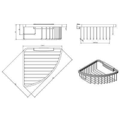 Будкрам купить Полочка для душа глубокая со скрытым монтажом и системой Lift & Clean, хром Полочка для душа глубокая со скрытым монтажом и системой Lift & Clean, хром 2
