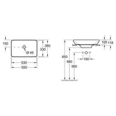 Будкрам купити VENTICELLO Раковина на стільницю, White Alpin VENTICELLO Раковина на стільницю, White Alpin 3