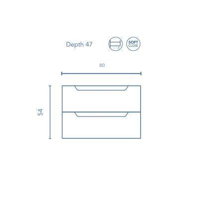 Будкрам купити SOFT Тумба-80, біла SOFT Тумба-80, біла 2