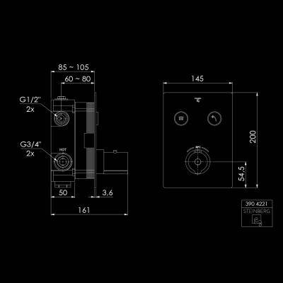 Будкрам купить Термостат для душа в/м Термостат для душа в/м 2