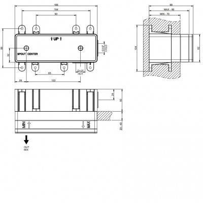 Будкрам купить Eleganza/RETTANGOLO внутренняя часть смесителя Eleganza/RETTANGOLO внутренняя часть смесителя 2