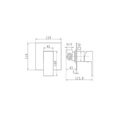 Будкрам купити AVALON Змішувач ВМ д/душа AVALON Змішувач ВМ д/душа 2
