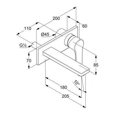 Будкрам купити Zenta SL Зовнішня частина змішувача д/раковини Zenta SL Зовнішня частина змішувача д/раковини 2