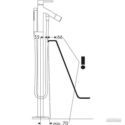 Будкрам купить Starck Смеситель для ванны, пола Starck Смеситель для ванны, пола 2
