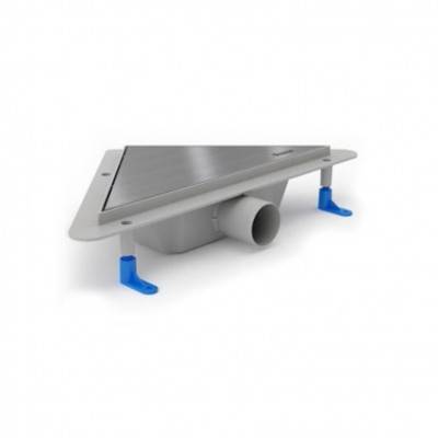 Будкрам купить Угловой трап с матовой решеткой "Классик"