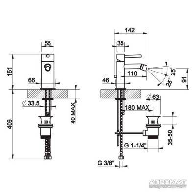 Будкрам купити Ovale Змішувач д/біде Ovale Змішувач д/біде 2