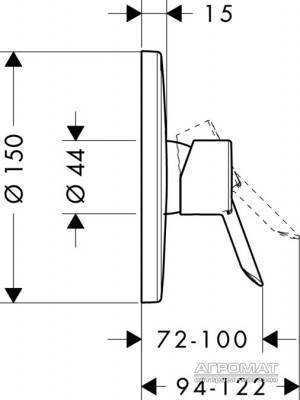 Будкрам купити Focus S Зовнішня частина змішувача д/душа Focus S Зовнішня частина змішувача д/душа 2