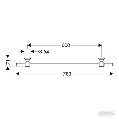 Будкрам купити Montreux Тримач рушників-60 Montreux Тримач рушників-60 2