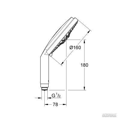 Будкрам купить Rainshower Cosmopolitan 160 Ручной душ Rainshower Cosmopolitan 160 Ручной душ 2
