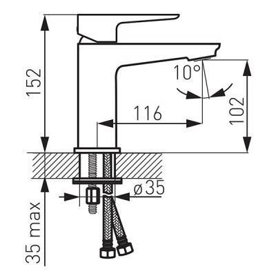Будкрам купить ADORE Смеситель для раковины