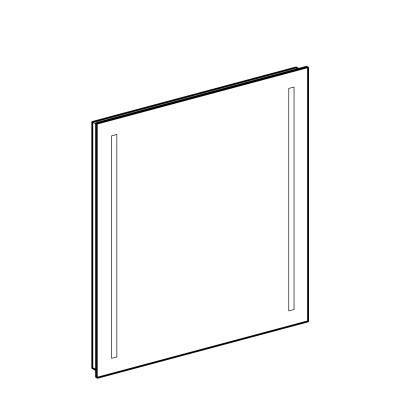 Будкрам купити Option Дзеркало 60 см, з подвійною підсвіткою по вертикалі Option Дзеркало 60 см, з подвійною підсвіткою по вертикалі 2