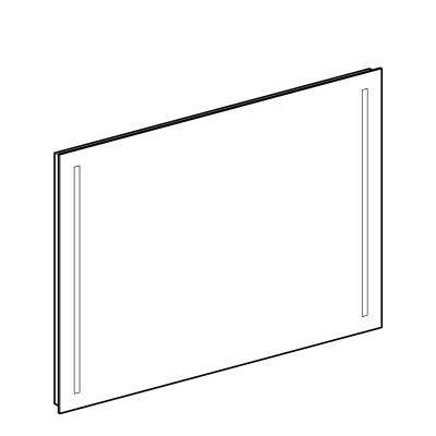 Будкрам купити Option Дзеркало 90 см, з подвійною підсвіткою по вертикалі Option Дзеркало 90 см, з подвійною підсвіткою по вертикалі 2