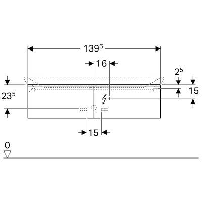 Будкрам купити Xeno2 Тумба під умивальник 140 см із Varicor, з 2 висув ящиками: корпус та фасад кольору сірий дуб Xeno2 Тумба під умивальник 140 см із Varicor, з 2 висув ящиками: корпус та фасад кольору сірий дуб 3