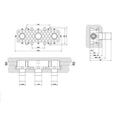 Будкрам купить Eleganza внутренняя часть смесителя на 3 отверстия ОБРАЗЕЦ Eleganza внутренняя часть смесителя на 3 отверстия ОБРАЗЕЦ 2