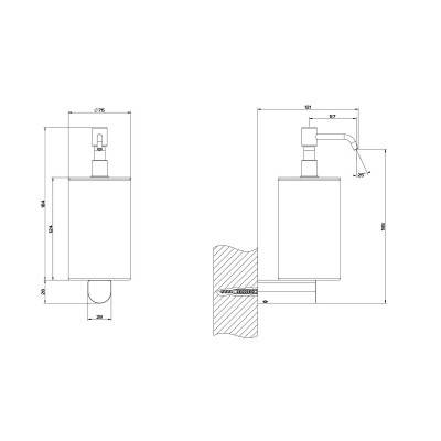 Будкрам купити RILIEVO Дозатор для рідкого мила, хром ЗРАЗОК RILIEVO Дозатор для рідкого мила, хром ЗРАЗОК 2