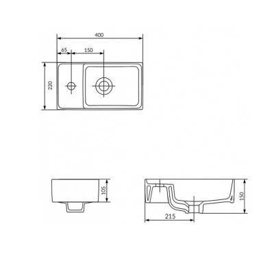 Будкрам купити CREA Раковина 40 CREA Раковина 40 3