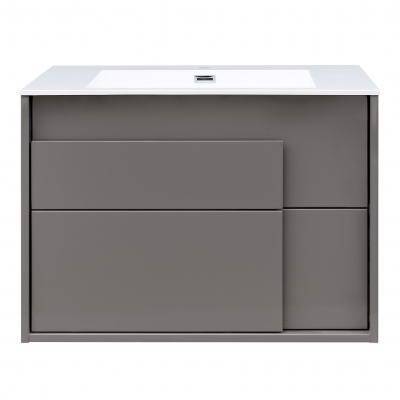 Будкрам купить CITY Тумба 80 с раковиной, серый цвет 