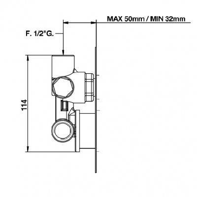Будкрам купить Внутренняя часть смесителя для душа