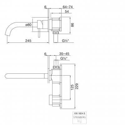 Будкрам купить Внешняя часть смесителя для раковины Внешняя часть смесителя для раковины 2