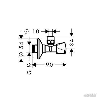 Будкрам купити E-Design Вентиль кутовий E-Design Вентиль кутовий 2