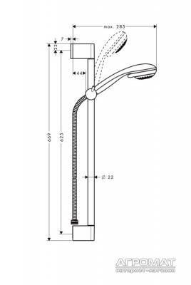 Будкрам купити Crometta 85 Multi/Unica'Crometta Душовий набір Crometta 85 Multi/Unica'Crometta Душовий набір 2