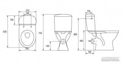 Будкрам купити MERIDA 30 MR011 3/6л  Компакт + кришка поліпр. MERIDA 30 MR011 3/6л  Компакт + кришка поліпр. 2