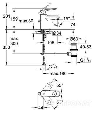 Будкрам купить Europlus Смеситель для раковины Europlus Смеситель для раковины 3