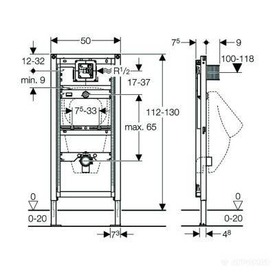 Будкрам купити Duofix Рама д/уринала Duofix Рама д/уринала 2