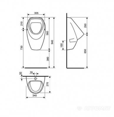 Будкрам купить APOLLO A101 Уринал APOLLO A101 Уринал 2