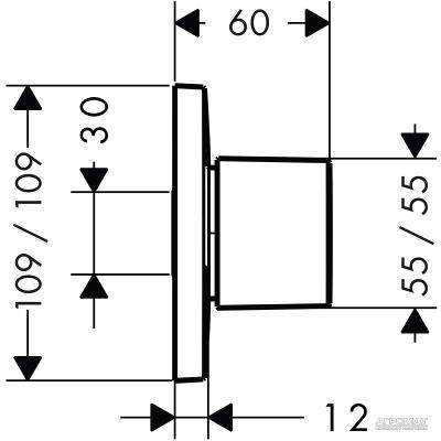 Будкрам купити PuraVida Trio/Quattro Зовнішня частина вентиля PuraVida Trio/Quattro Зовнішня частина вентиля 2