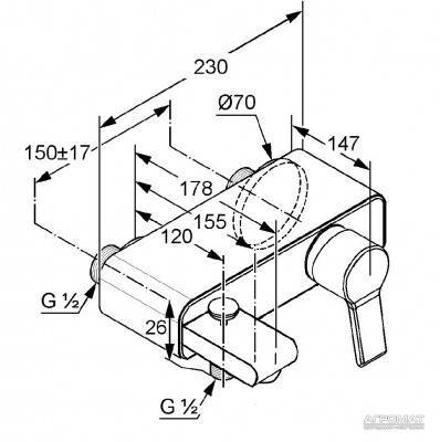 Будкрам купити O-Cean Змішувач д/ванни O-Cean Змішувач д/ванни 2