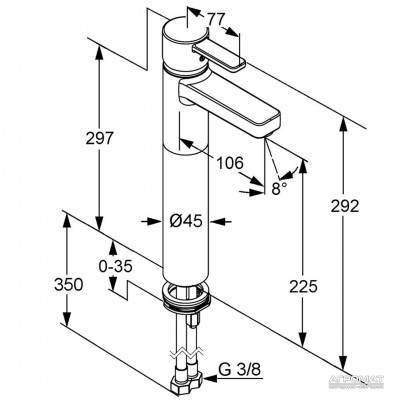 Будкрам купити Zenta white Змішувач д/раковини Zenta white Змішувач д/раковини 2