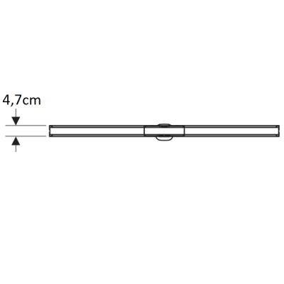 Будкрам купить CleanLine60 Крышка душевого канала, темно/матовый металл, L30-130см CleanLine60 Крышка душевого канала, темно/матовый металл, L30-130см 3