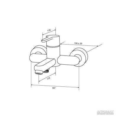 Будкрам купити TENDER Змішувач д/ванни/душа TENDER Змішувач д/ванни/душа 2