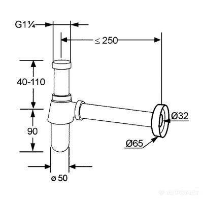 Будкрам купити Kludi Сифон д/раковини Kludi Сифон д/раковини 2