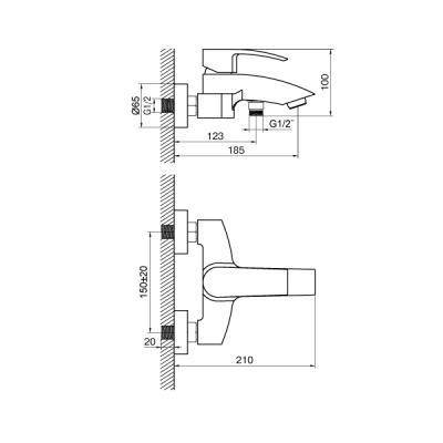 Будкрам купити COUNTRY Змішувач д/ванни COUNTRY Змішувач д/ванни 2