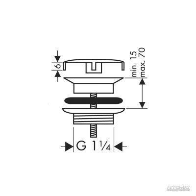 Будкрам купить Донный клапан для раковины Донный клапан для раковины 2