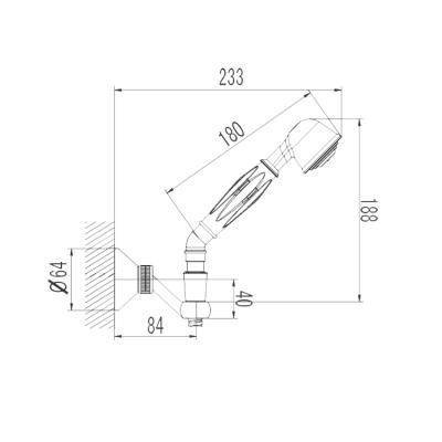 Будкрам купить Retro Душевой набор,хром Retro Душевой набор,хром 2