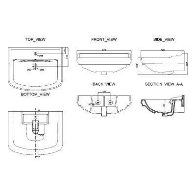 Будкрам купити SHEFFIELD Раковина, біла SHEFFIELD Раковина, біла 2