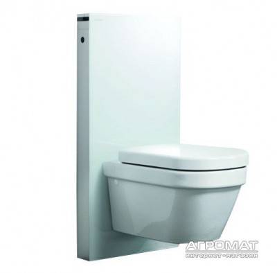 Будкрам купити Monolith Модуль д/підв. унітазу, підключення знизу, біле скло Monolith Модуль д/підв. унітазу, підключення знизу, біле скло 3