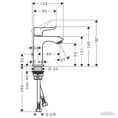 Будкрам купити Metris 100 Змішувач д/раковини Metris 100 Змішувач д/раковини 2