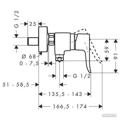 Будкрам купити Metris Змішувач д/душа Metris Змішувач д/душа 2