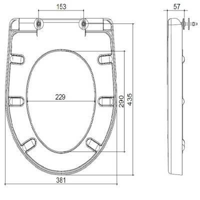 Будкрам купити Кришка soft-close д/компакту 3010129/3020129 GREDOS Кришка soft-close д/компакту 3010129/3020129 GREDOS 2